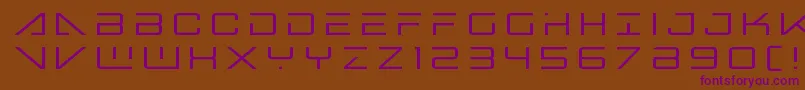 Шрифт Bansheepilottitle – фиолетовые шрифты на коричневом фоне