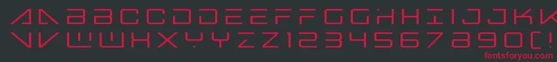 Bansheepilottitle Font – Red Fonts on Black Background