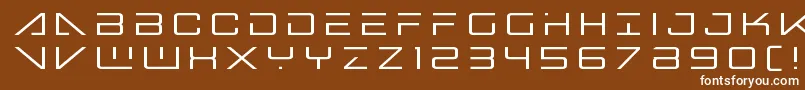Шрифт Bansheepilottitle – белые шрифты на коричневом фоне
