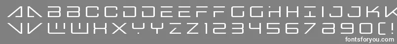 Шрифт Bansheepilottitle – белые шрифты на сером фоне