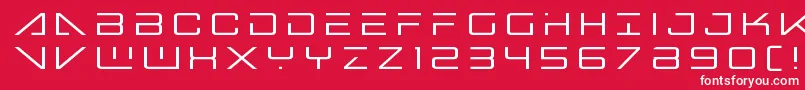 Bansheepilottitle Font – White Fonts on Red Background