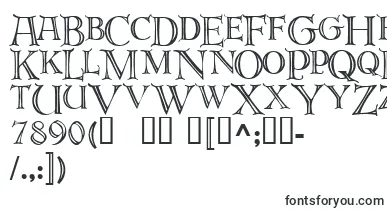 Deroos ffy font – outlined Fonts