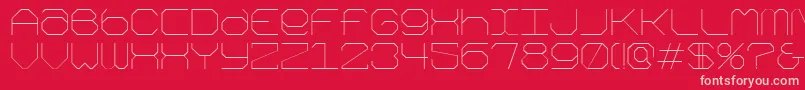 Fonte Kimono – fontes rosa em um fundo vermelho
