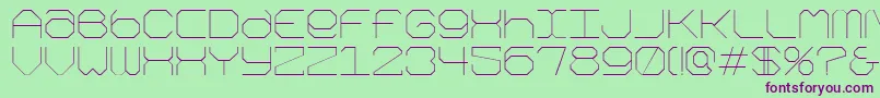 Kimono Font – Purple Fonts on Green Background