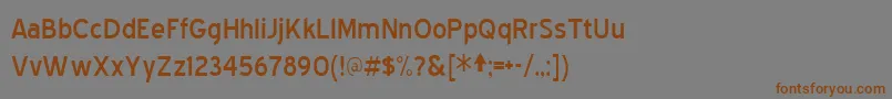 Шрифт Bluehigh – коричневые шрифты на сером фоне