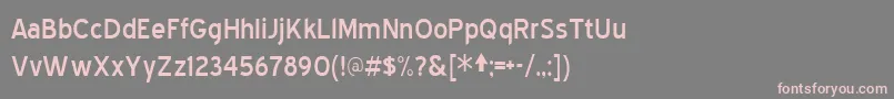 Bluehigh Font – Pink Fonts on Gray Background