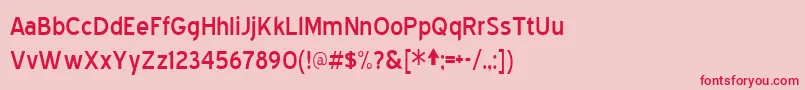 Bluehigh Font – Red Fonts on Pink Background