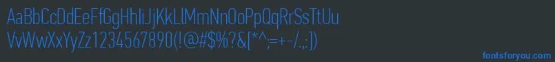 fuente PfdintextcompproThin – Fuentes Azules Sobre Fondo Negro