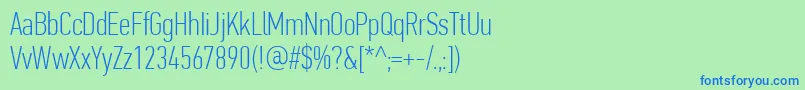 More about PfdintextcompproThin Font PfdintextcompproThin Font – Blue Fonts on Green Background