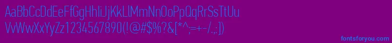 More about PfdintextcompproThin Font PfdintextcompproThin Font – Blue Fonts on Purple Background
