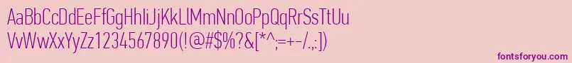 More about PfdintextcompproThin Font PfdintextcompproThin Font – Purple Fonts on Pink Background