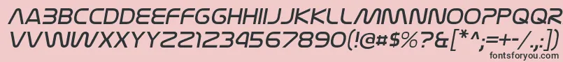 Шрифт NasalizationltItalic – чёрные шрифты на розовом фоне