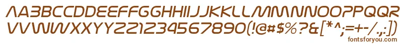 NasalizationltItalic Font – Brown Fonts on White Background