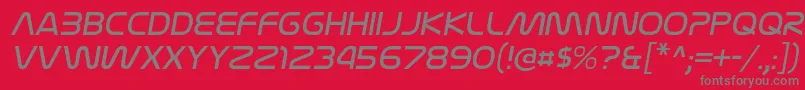 Шрифт NasalizationltItalic – серые шрифты на красном фоне
