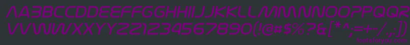 Шрифт NasalizationltItalic – фиолетовые шрифты на чёрном фоне