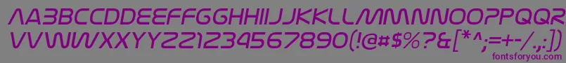 NasalizationltItalic Font – Purple Fonts on Gray Background