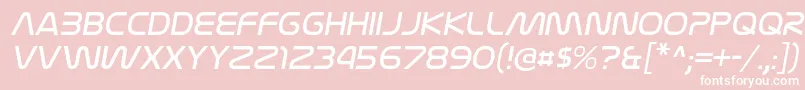 Шрифт NasalizationltItalic – белые шрифты на розовом фоне