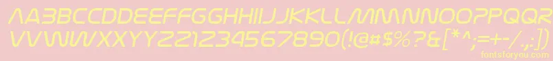 Шрифт NasalizationltItalic – жёлтые шрифты на розовом фоне