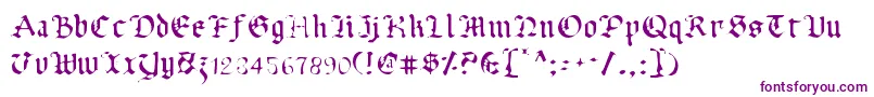 Uberv2l-Schriftart – Violette Schriften