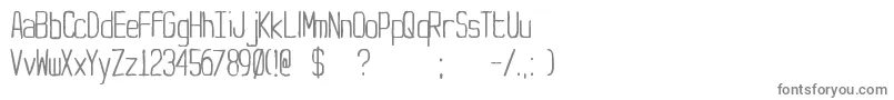 Yt Font – Gray Fonts on White Background