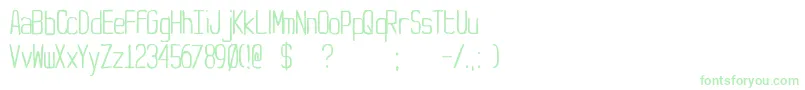 Yt-fontti – vihreät fontit valkoisella taustalla