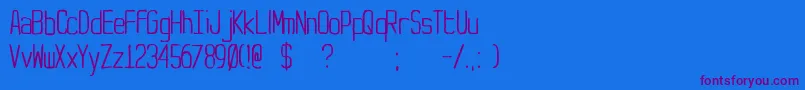 Шрифт Yt – фиолетовые шрифты на синем фоне