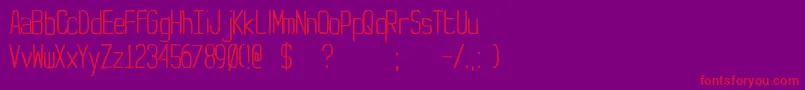 Yt Font – Red Fonts on Purple Background