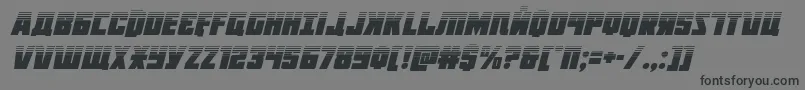 Octoberguardhalfital-Schriftart – Schwarze Schriften auf grauem Hintergrund