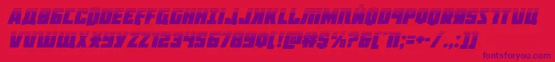 Octoberguardhalfital Font – Purple Fonts on Red Background