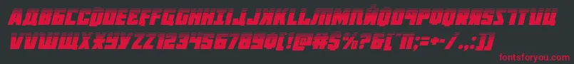 Octoberguardhalfital Font – Red Fonts on Black Background