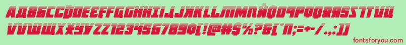 More about Octoberguardhalfital Font Octoberguardhalfital Font – Red Fonts on Green Background