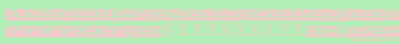 Normaleblackpersonaluse Font – Pink Fonts on Green Background