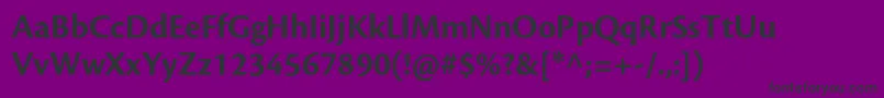 Police CronosproBolddisp – polices noires sur fond violet