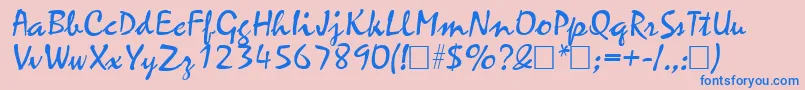 En savoir plus sur la police ZephyrRegular Police ZephyrRegular – polices bleues sur fond rose