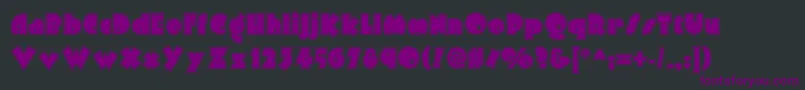 Arbuckleinlinenf Font – Purple Fonts on Black Background
