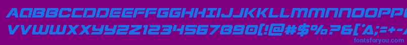 Stardustersemital Font – Blue Fonts on Purple Background