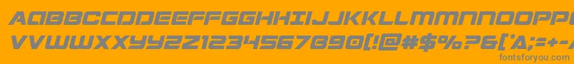 Stardustersemital Font – Gray Fonts on Orange Background