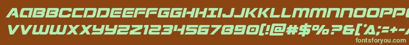 Stardustersemital Font – Green Fonts on Brown Background