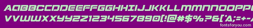 Stardustersemital Font – Green Fonts on Purple Background