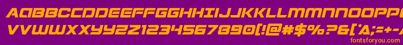 Stardustersemital Font – Orange Fonts on Purple Background