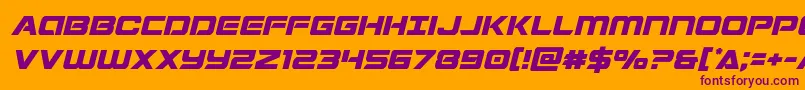 Stardustersemital Font – Purple Fonts on Orange Background