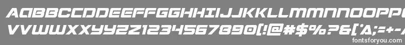 フォントStardustersemital – 灰色の背景に白い文字