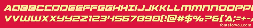 Stardustersemital Font – Yellow Fonts on Red Background