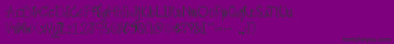 AustiebostCrazyDays Font – Black Fonts on Purple Background