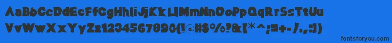 Baltargaunt Font – Black Fonts on Blue Background