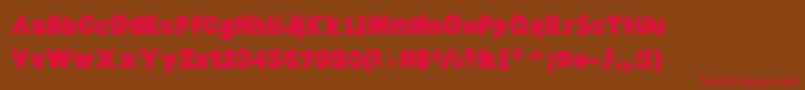 Baltargaunt Font – Red Fonts on Brown Background