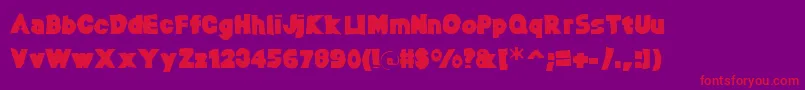 Baltargaunt Font – Red Fonts on Purple Background