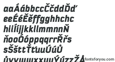 KautivablackprocItalic font – czech Fonts