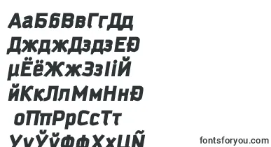 KautivablackprocItalic font – belarusian Fonts