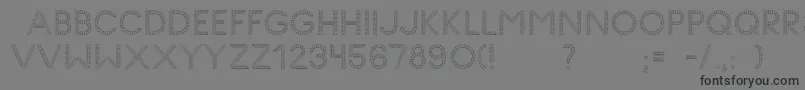 GlyphStitch Font – Black Fonts on Gray Background